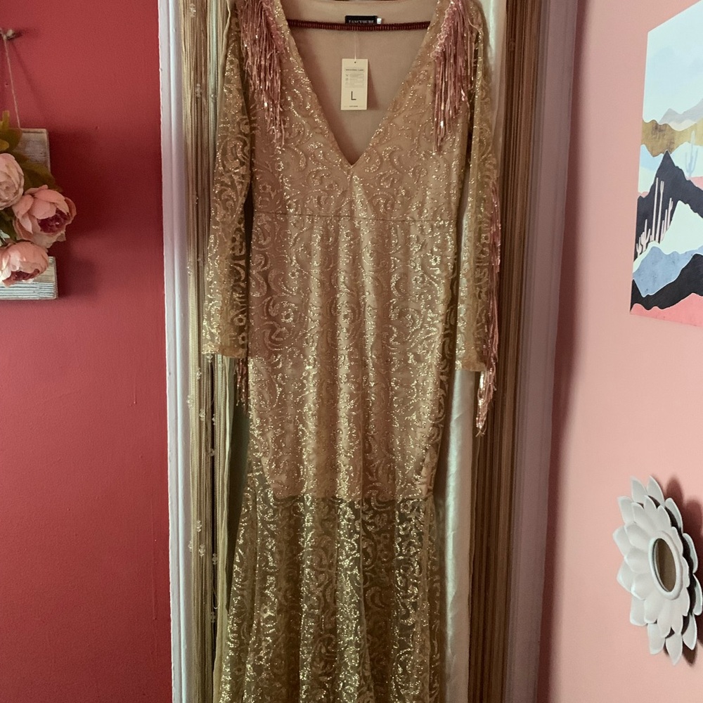 Formal Dress - Gold Sequin